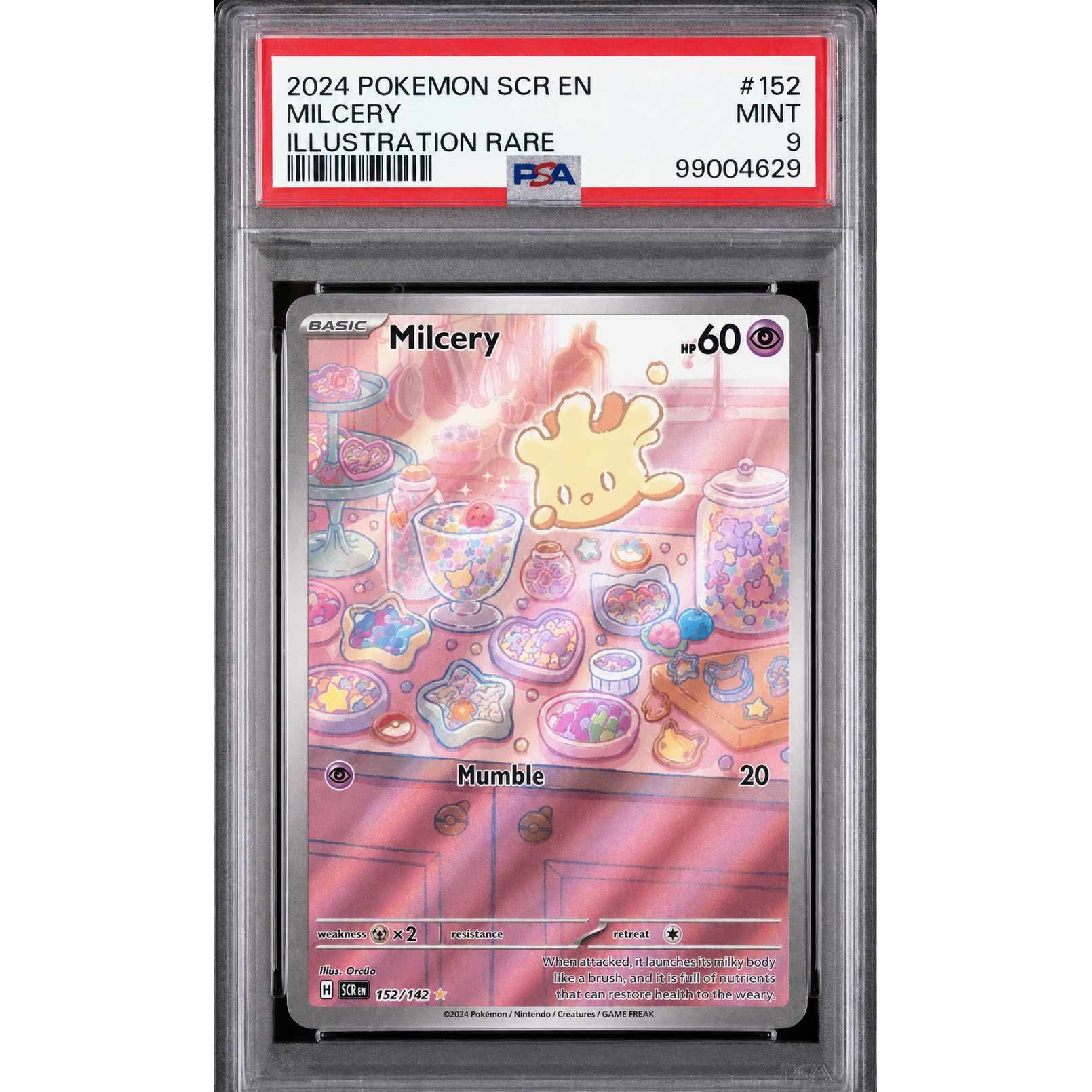 PSA 9 Milcery 152/142 IR- SV7 Stellar Crown (EN)